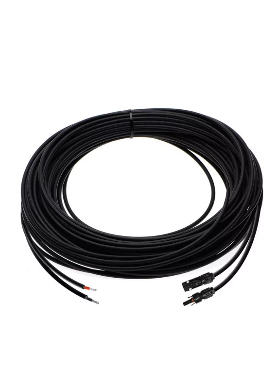 Cable solar 2X4mm2 con tipo MC4 (vendido por -5m)