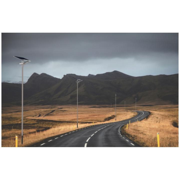 Lampadaire solaire - LED autonome 100w - panneau de 30W