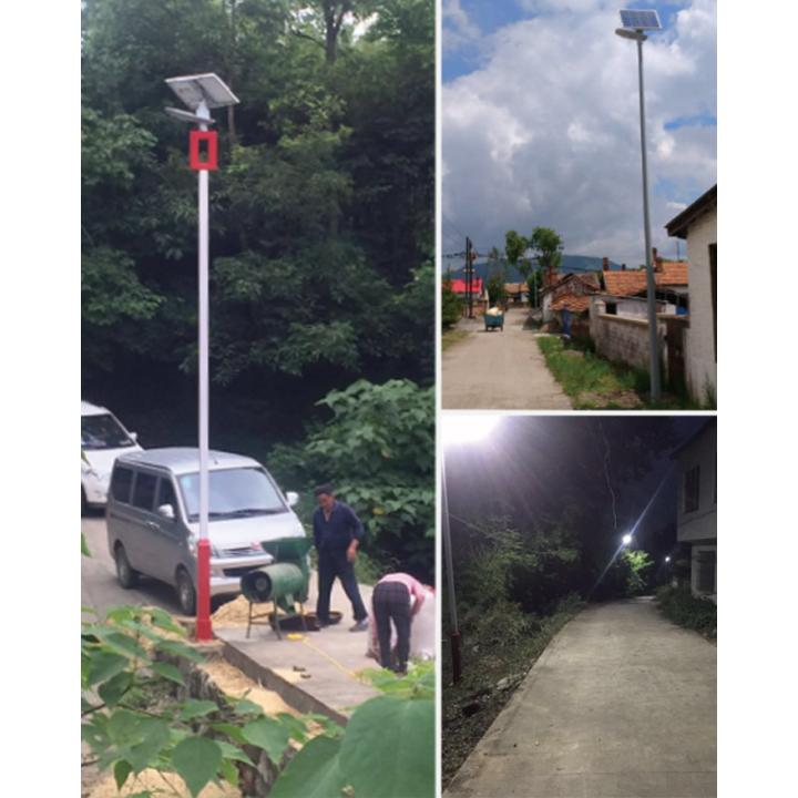 Luz de calle solar - LED independiente de 150w - Panel de 50W