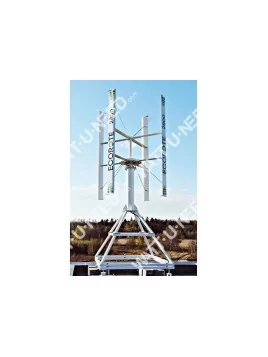 Ecorote wind mast with flat roof structure 