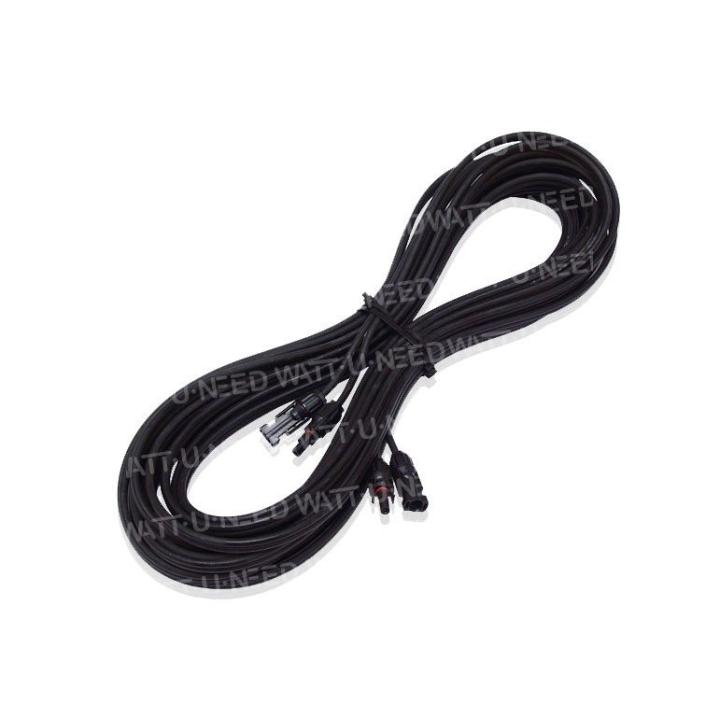 Alargador de cable solar 2X4mm² + tipo MC4