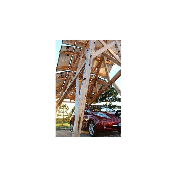 Wooden structure for 4 cars