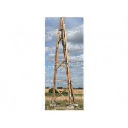 10m de torre de madera para la turbina de viento