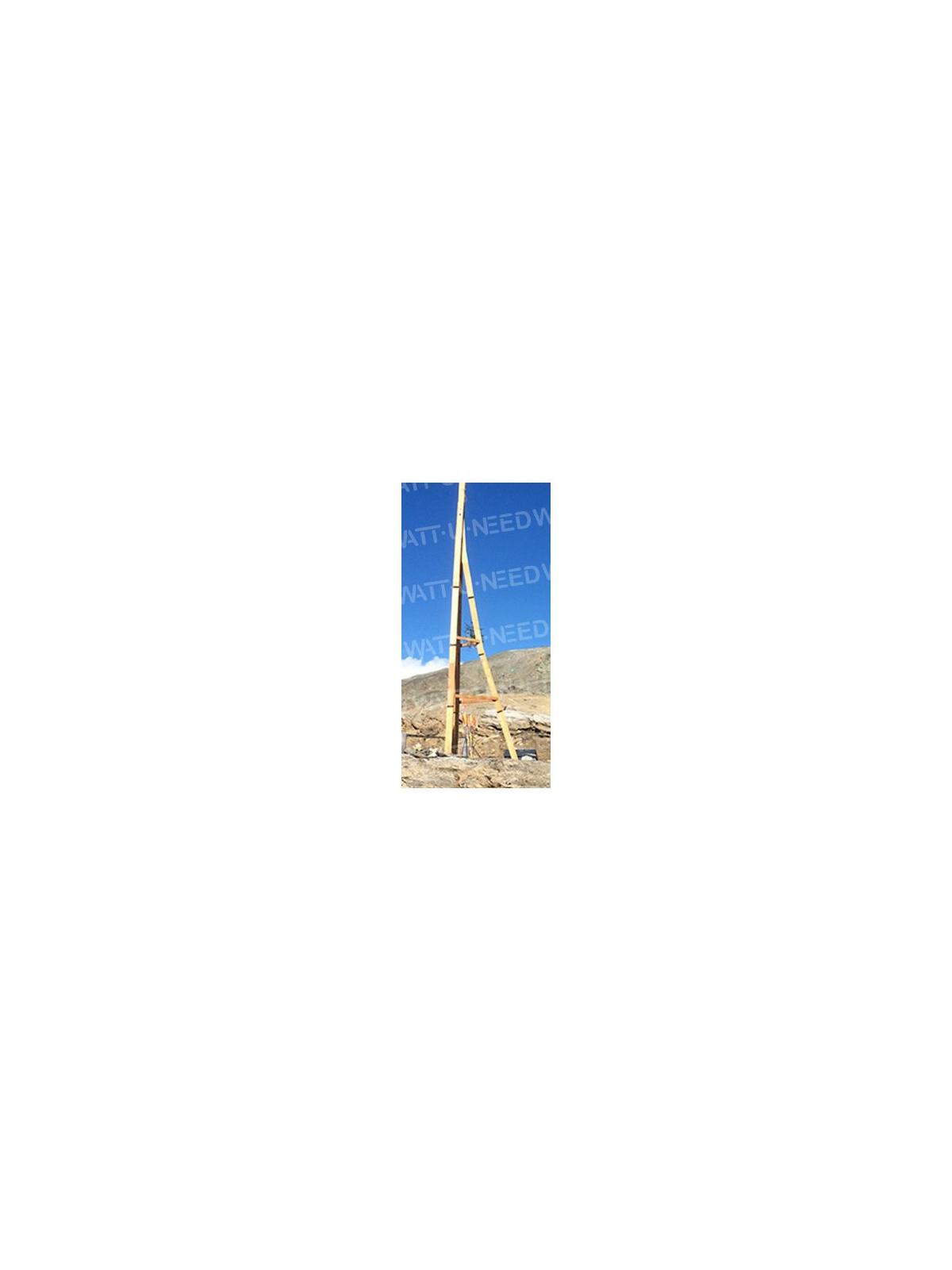 10m de torre de madera para la turbina de viento