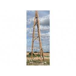 12m de torre de madera para la turbina de viento