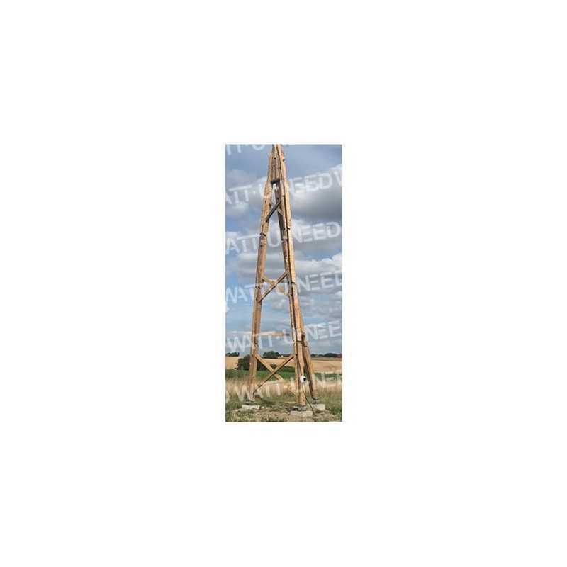 12m wooden tower structure for wind turbine