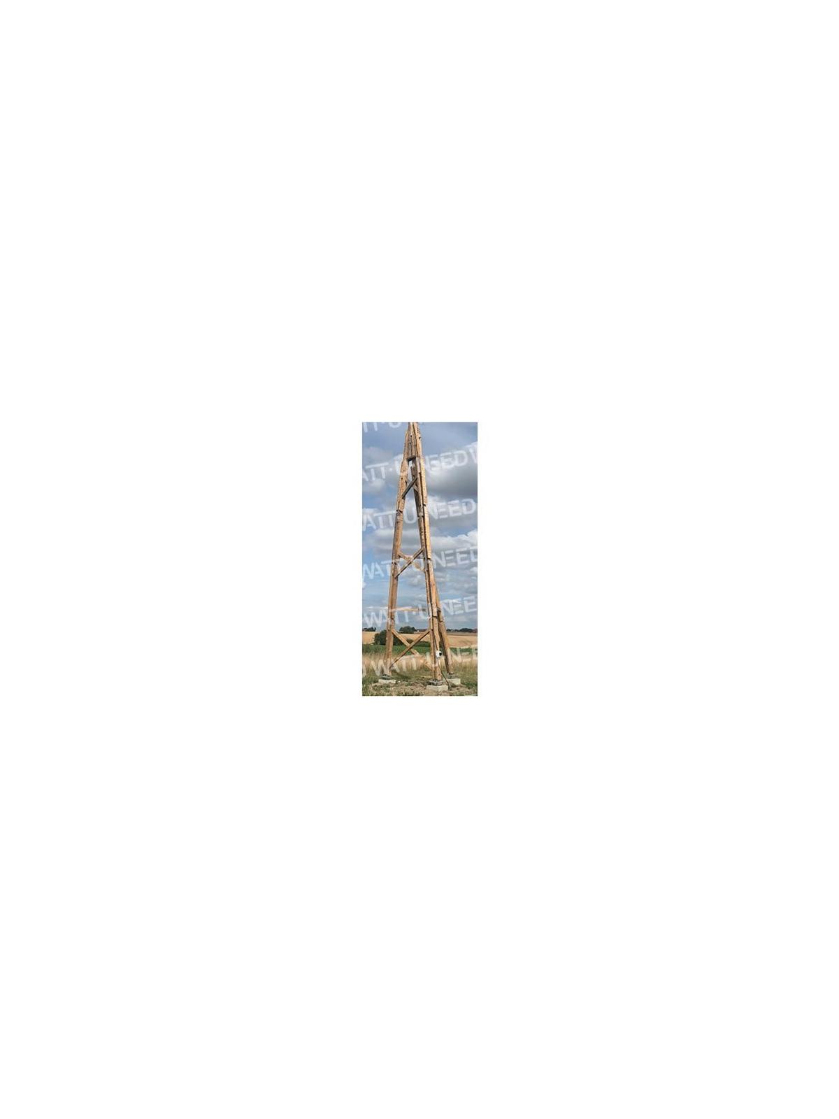 12m wooden tower structure for wind turbine