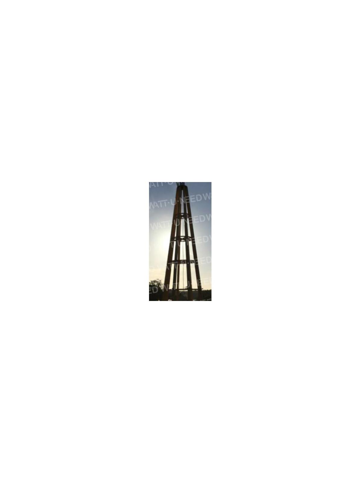 12m de torre de madera para la turbina de viento