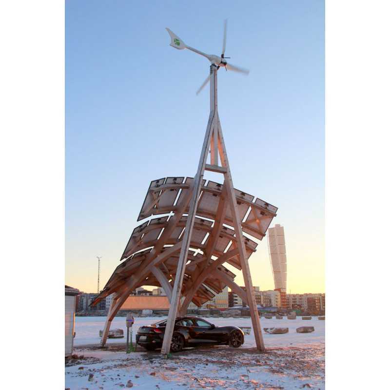 Girafe 2.0 centrale éolienne et solaire hybride InnoVentum