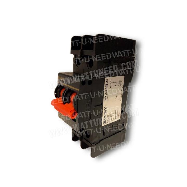 Stroomonderbreker DC 10A 600V Fotovoltaïsch BB1-63 | Wattuneed