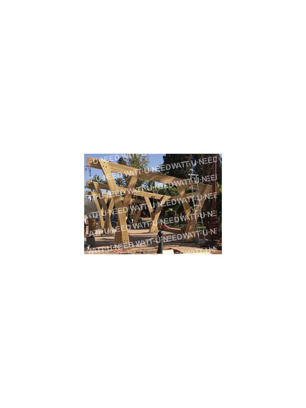 Wooden structure for 6 cars