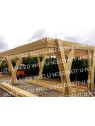 Structure en bois pour 2 voitures