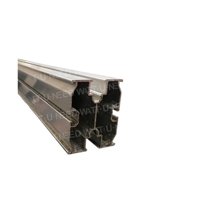 Rail en aluminium de 80x100 mm