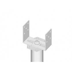 Adaptador en L 100-160 mm para pilar GS