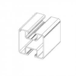 Rail en aluminium 35x40 pour fixation de panneaux solaires