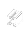 Rail en aluminium 35x40 pour fixation de panneaux solaires