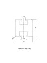 Aluminum rail for mounting solar panels (35mm x 40mm)