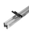 Rail en aluminium 35x40 pour fixation de panneaux solaires