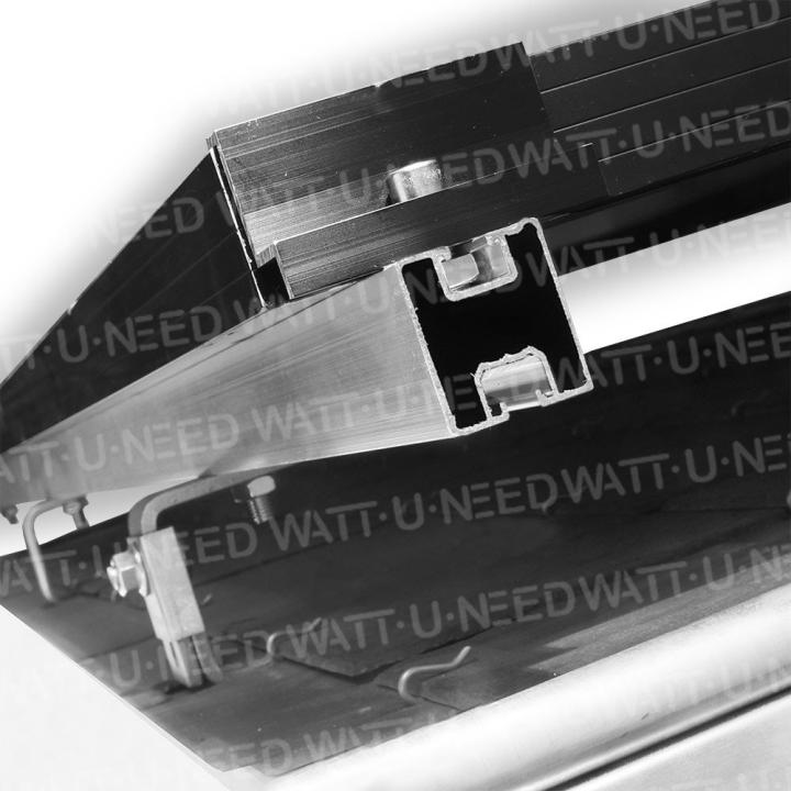 Aluminum rail for mounting solar panels (35mm x 40mm)