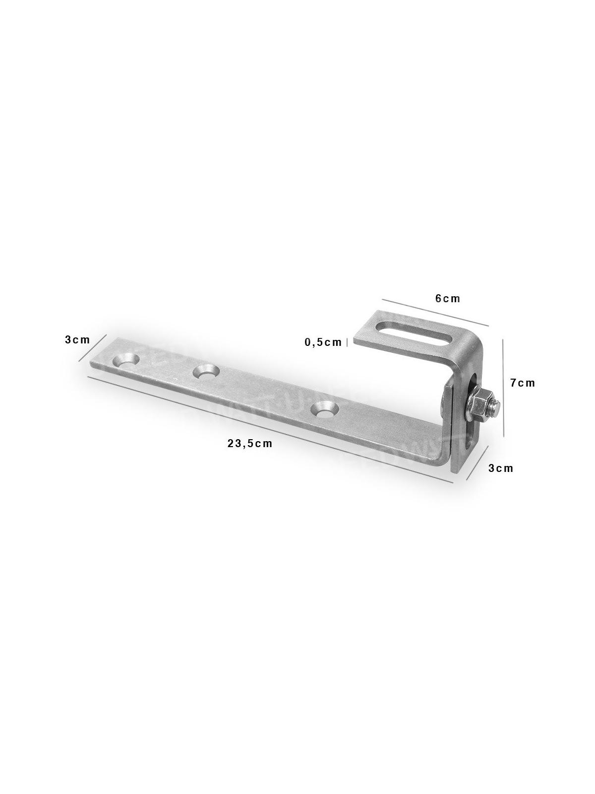 Adjustable fixing hook for slates — vue 2