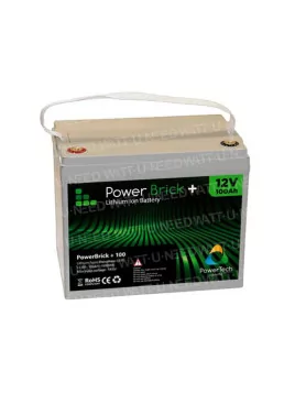 Lithiumbatterij PowerBrick+ 12V 100Ah PB+12/100