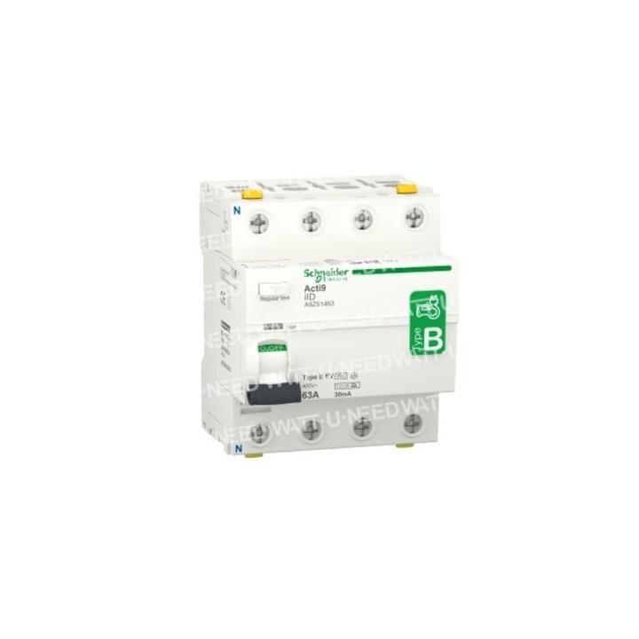 Interruptor diferencial - 4P - 63A - 30mA - B-EV TYPE 400V