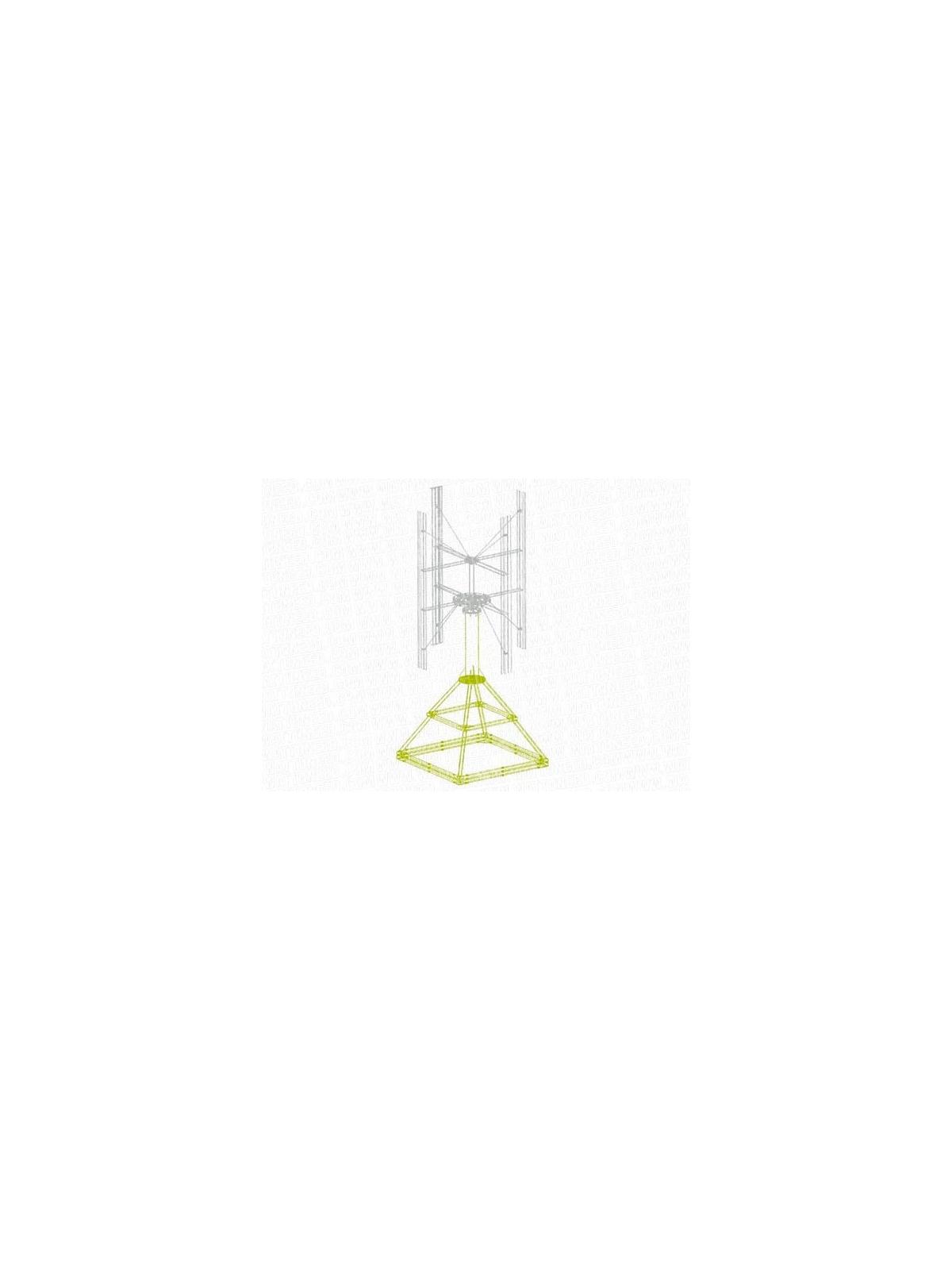 Mât eolienne Ecorote avec structure pour toit plat 