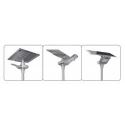 Luz de calle solar - LED independiente de 100w - Panel de 30W