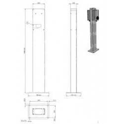 Terra TAC-W22-T-0 Terra AC Wallbox tipo 2 terminal, enchufe, trifásico/32A