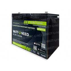Wattuneed 12,8V 50Ah lithiumbatterij