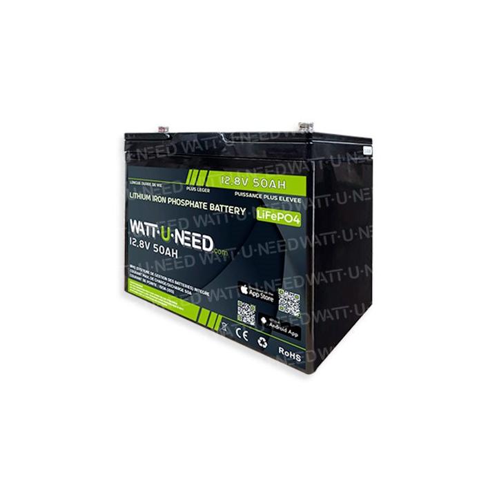 Batterie lithium Wattuneed 12.8V 50Ah  
