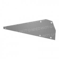 Wind deflector for FlatFix mounting system