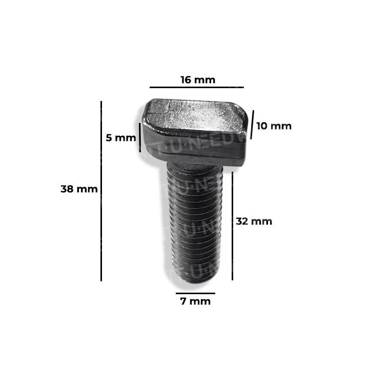 Boulon M10 tête marteau inox