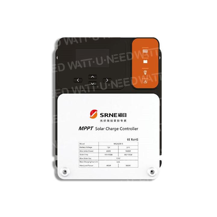 Zonneregelaar SRNE MA serie 12/24V 20A