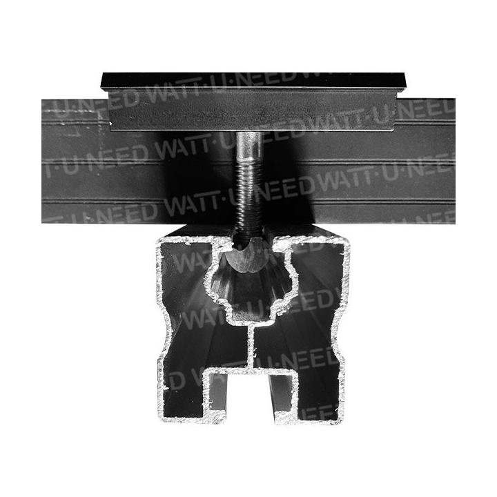 Abrazadera intermedia para fijar el panel solar: de 30 mm a 50 mm