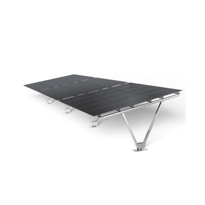 Double photovoltaic carport