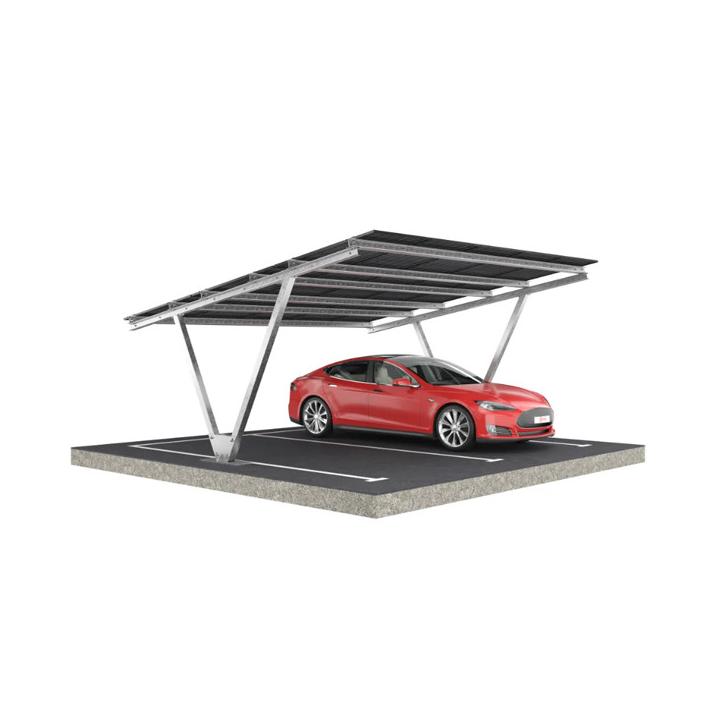 Dubbele fotovoltaïsche carport