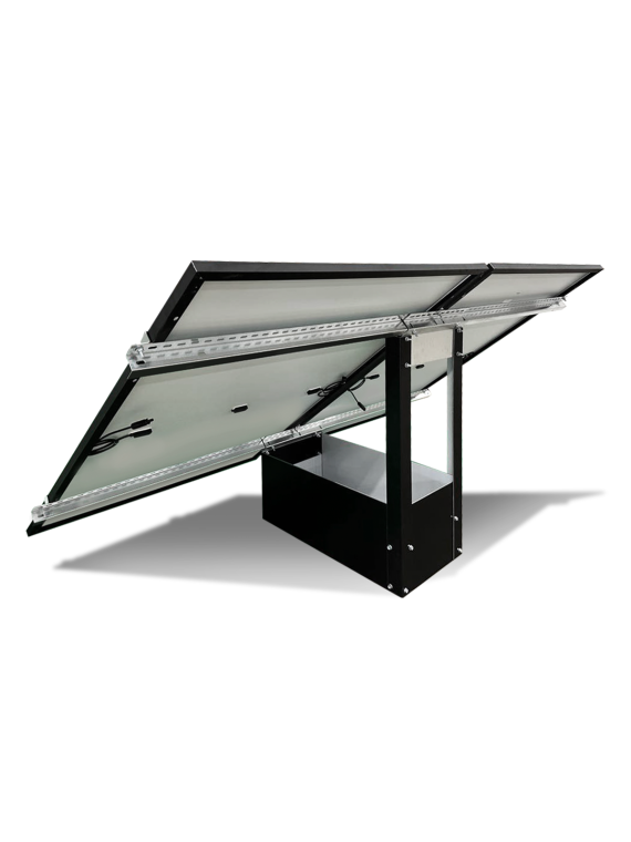 Ultraground System - Ground fastening system for two panels — vue 3