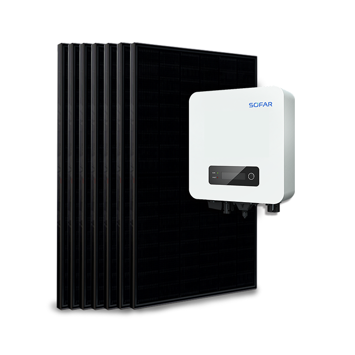 Kit 6 panneaux autoconsommation / réinjection 1600W Sofar sans stockage