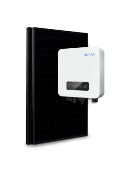 Kit van 2 zelfverbruikende/injectiepanelen 1100W Sofar zonder opslag