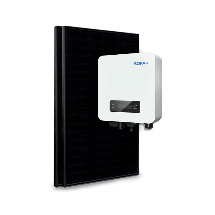 Kit 2 panels self-consumption / re-injection 1100W Sofar without storage