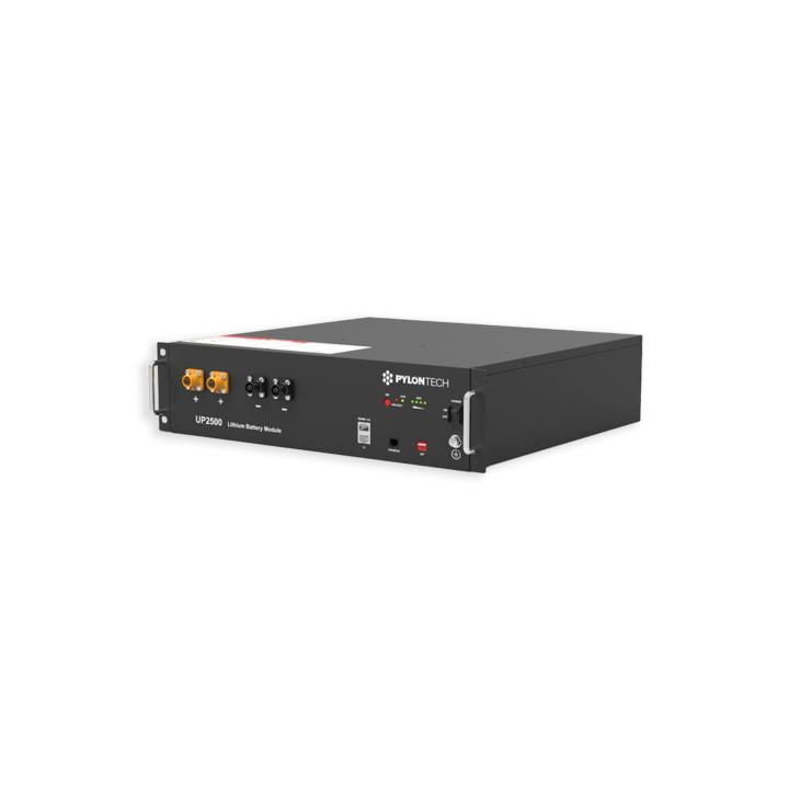 Batterie lithium Pylontech UP2500 - 118 Ah 24 V lithium-ion phosphate 2,84 kWh – communication CAN/RS485 — vue 2
