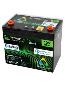 Lithiumbatterij PowerBrick+ Smart BT + Heater 12V 135Ah PB+B/H12/135