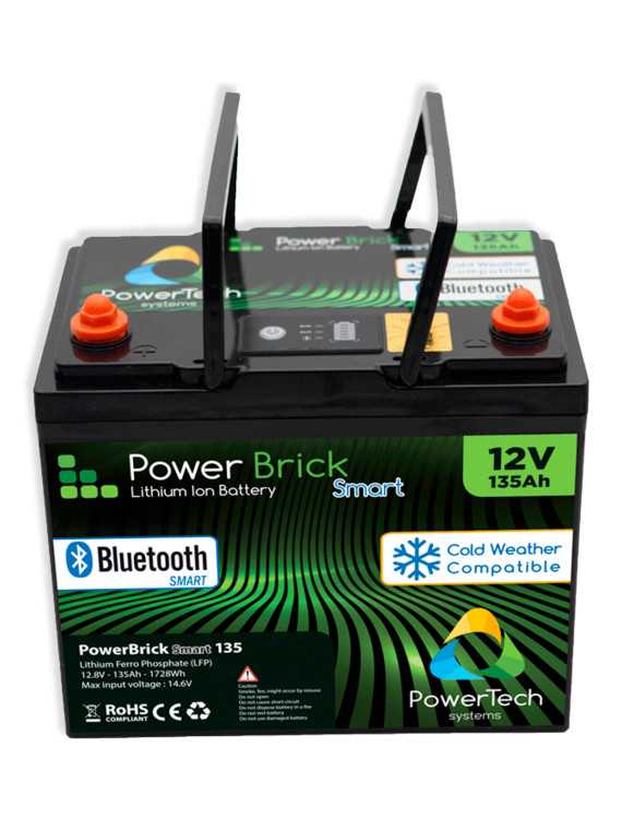 Batterie lithium PowerBrick+ PB+B/H12/135 - 135 Ah 12,8 V LiFePO4 1,73 kWh – IP65 — vue 2