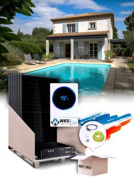 Zonnepaneel Kit Zelfverbruik 4,5 kWp – Mono 6,5 kW – Batterij 4,80 kWh – Geïnstalleerd FR