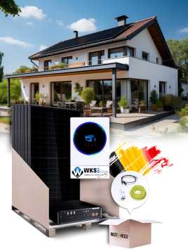 Zonnepaneel Kit Zelfverbruik 4,5 kWp – Mono 6,5 kW – Batterij 4,80 kWh – Geïnstalleerd BE