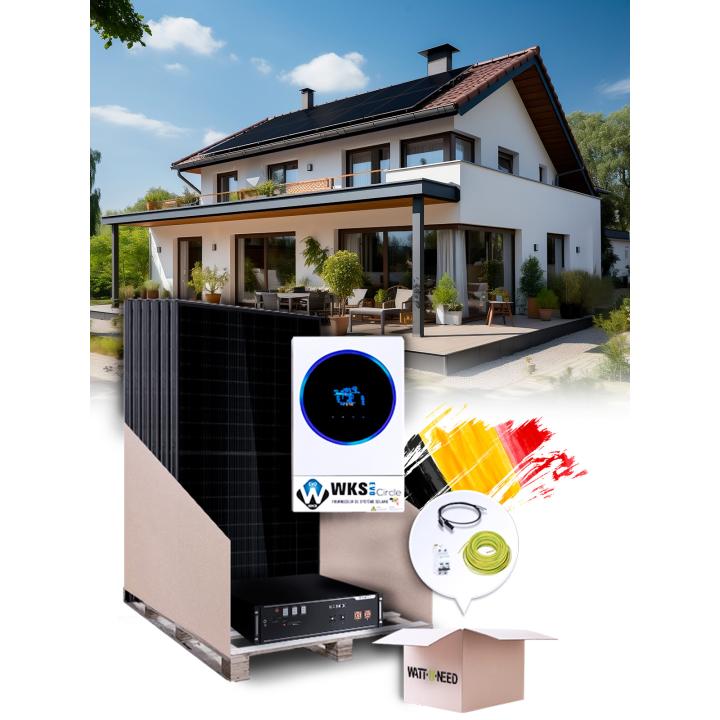 Zonnepaneel Kit Zelfverbruik 4,5 kWp – Mono 6,5 kW – Batterij 4,80 kWh – Geïnstalleerd BE