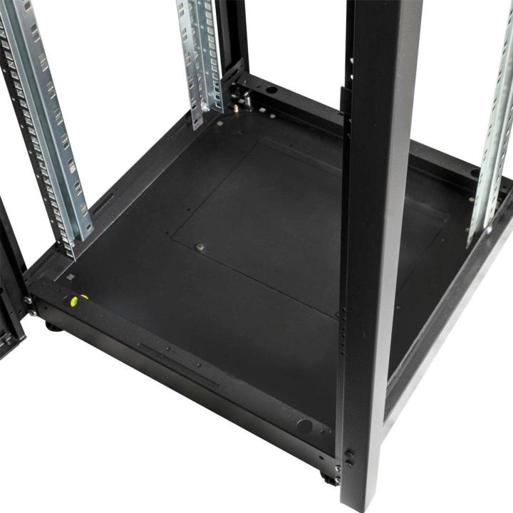 19'' 32U rack cabinet for pylontech black door and tempered glass — vue 3