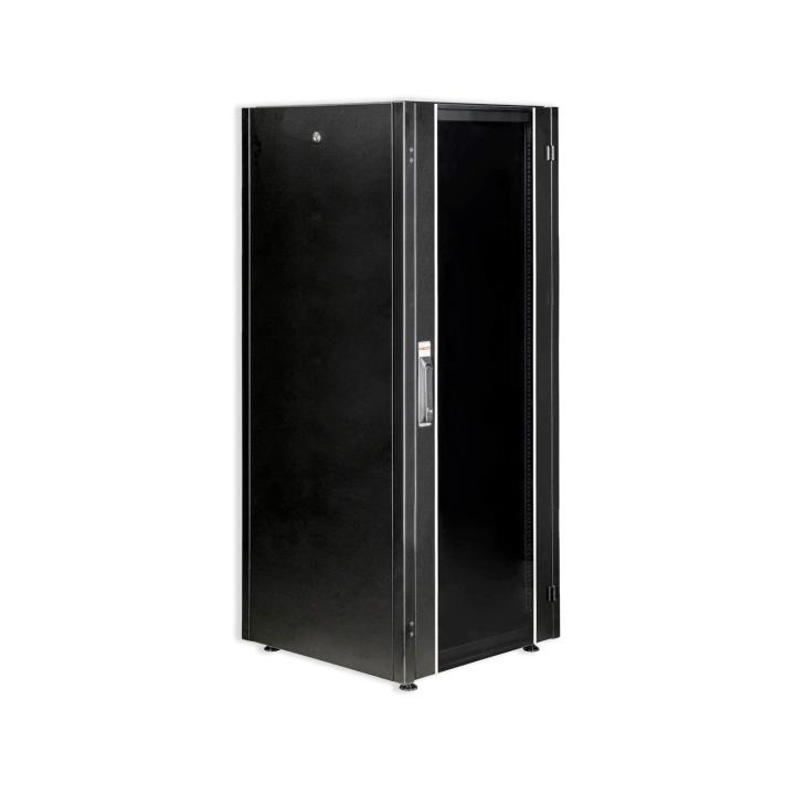 19'' 32U Rack-Schrank für Pylontech schwarze Tür und gehärtetes Glas