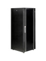 armario rack 19'' 32U para pylontech puerta negra y cristal templado